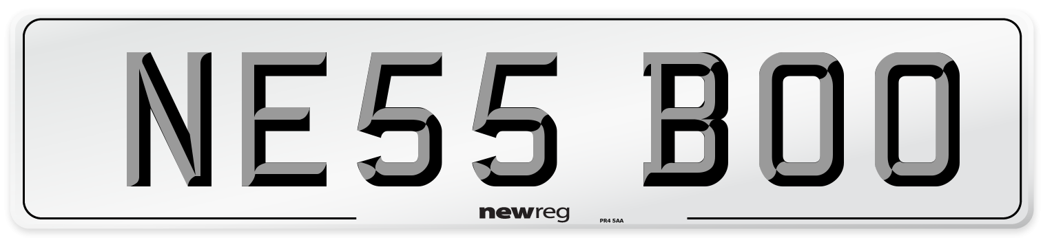 NE55 BOO Number Plate from New Reg